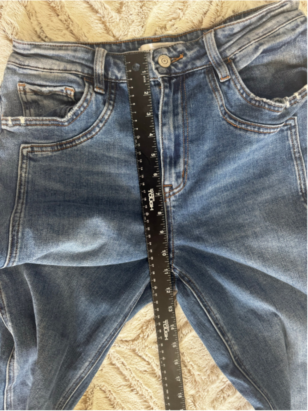 Flying Monkey Joysome Super High Rise Cuffed Baggy Wide Leg Jeans Size 29 EUC - Picture 11 of 12